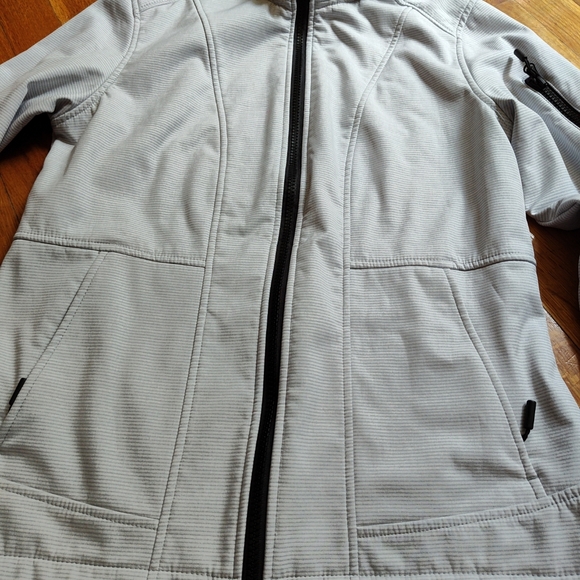 Women's free country size small zip up jacket gray and white - Picture 3 of 9